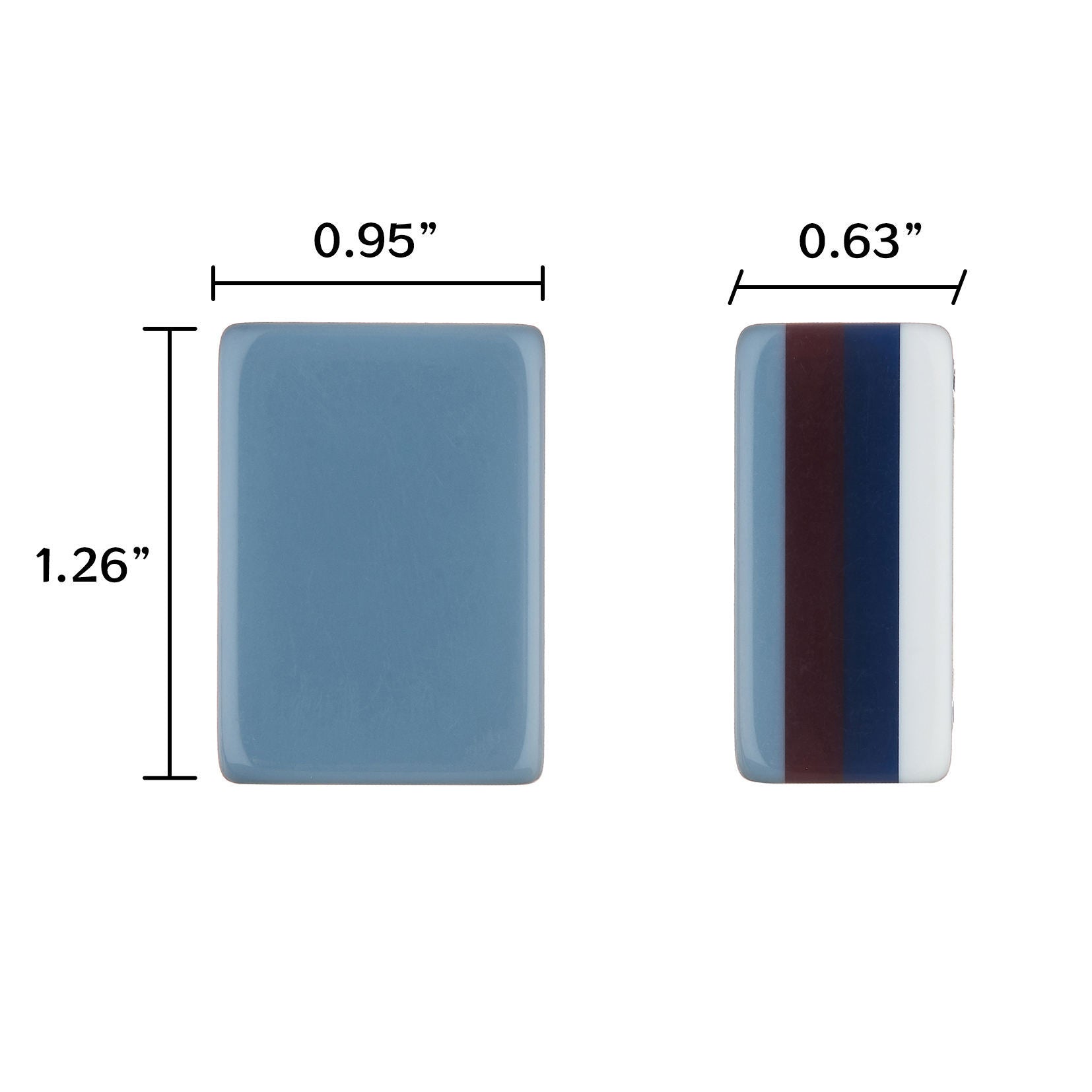 Blue Mahjong Tiles Set